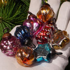 IndianShelf 25 Pieces Retro Distress Glass Vintage Christmas Tree Ornaments