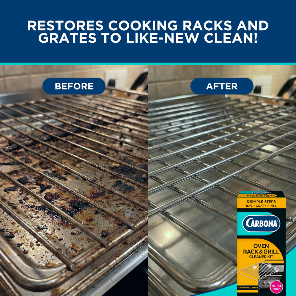 Carbona Oven Rack & Grill Cleaner | Eliminates Thick Grease & Build-Up | Griddle & BBQ Cleaning Solution | 16.8 Fl Oz, 1 Pack
