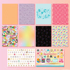 Squishmallows Original DIY Journaling Set, Journaling Kit with Gel Pens, Stickers, Sticky Notes, and Gems, Scrapbook for Kids, Cute Stationary Set, Notebook for Girls, Diary for Girls Ages 8-12