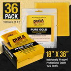 Dura-Gold - Pure Gold Superior Tack Cloth (Pack of 36), Woodworking, Automotive Paint, Tack Cloth Autobody Painting, Painters Cloths, Dust Rags, Stain Rags, Wood Staining Pads, Tac Cloths, Tacky Towel