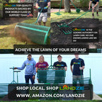 Landzie AeroLeveler - The Lawn Leveling Rake that Never Flips - Patented 48" inch Wide Pneumatic Lawn Level for Yard, Dirt, Soil, Sand, Provides Stability and Control (Pneumatic 48" Leveling rake)