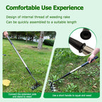 Forged Iron Weeding Rake, Gardenia 2.0 Iron Weed Rake with Long Handle