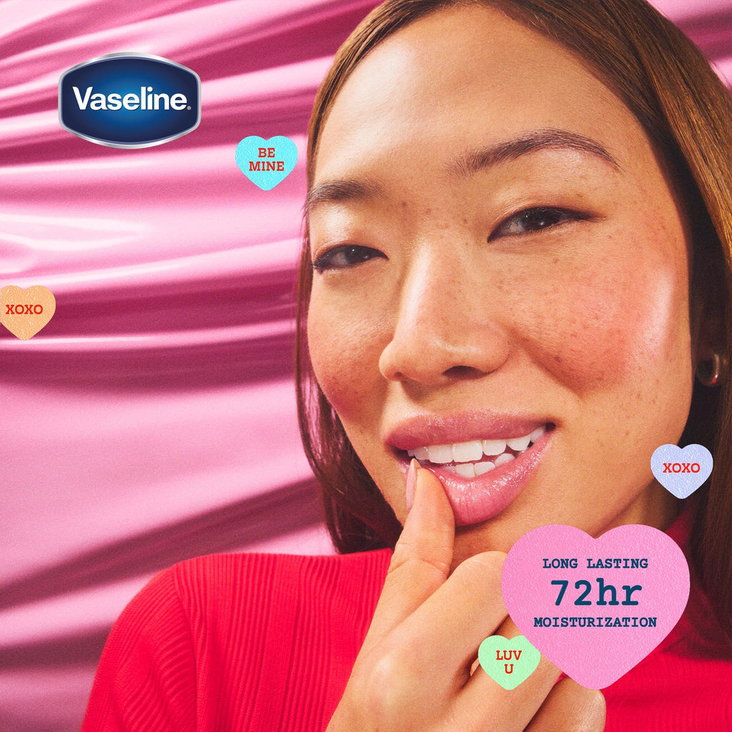 Vaseline Lip Therapy Valentine’s Day Gifts, Limited Edition Lip Balm Variety 6-Pack, Rosé + Wild Berry, 0.25 Oz Ea