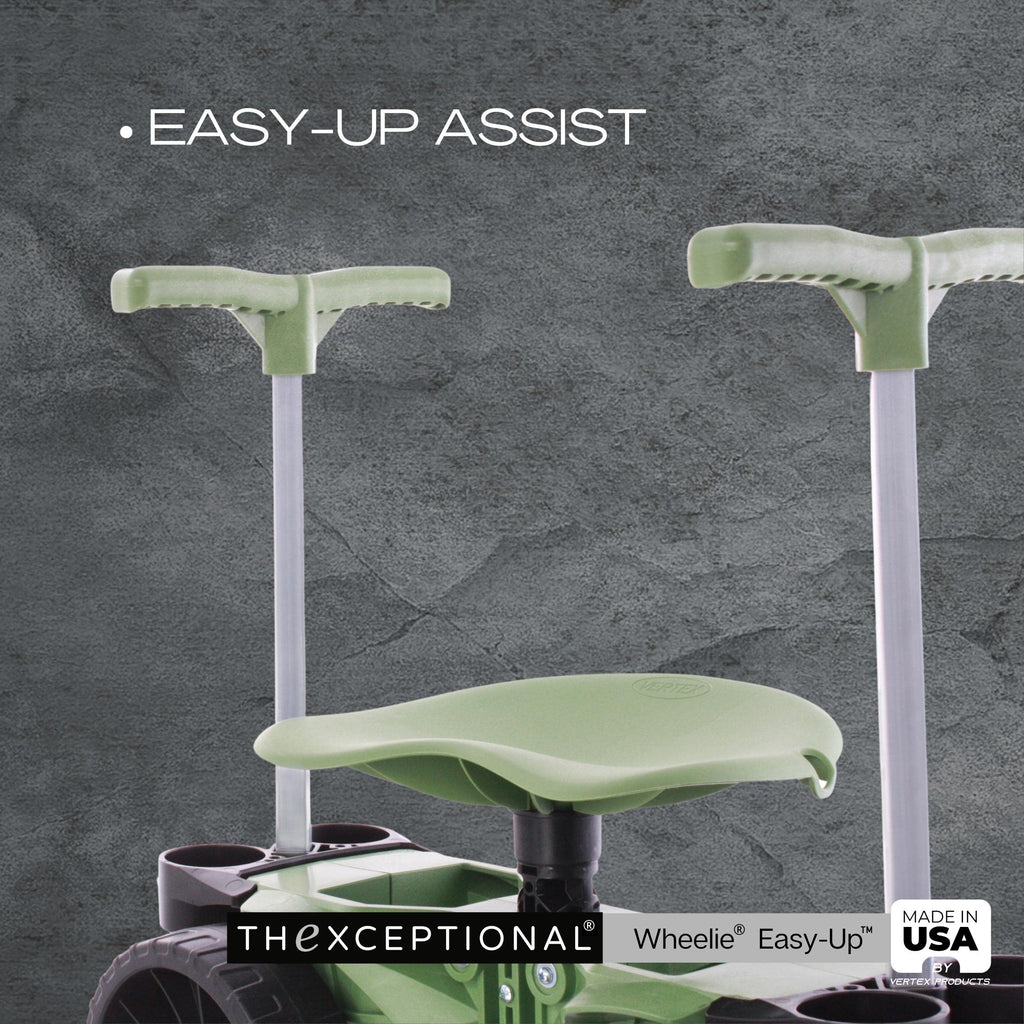 TheXceptional Wheelie Easy-Up EX530 Rolling Garden Stool & Cart with Wheels