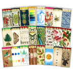 4" White Matches + 2 Boxes of HomArt Drawn Trees Designer Matchboxes + Extra Striker Stickers Included | 100 Classic White Tip Safety Matches with Decorative Matchboxes | Gifts by Thankful Greetings