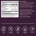 Nature's Way Sambucus Kids Elderberry Immune Gummies with Black Elderberry Extract, Daily Immune Support Gummy with Vitamin C and Zinc for Children Ages 2+*, 60 Gummies