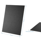 KAITELA ABS Plastic Sheet 12" x 16" x 1/8" Thick (3mm) Black Rigid Thermoplastic Sheet, Moldable Plastic Panel for Crafts, DIY Projects - Textured & Smooth Finish, Pack of 2