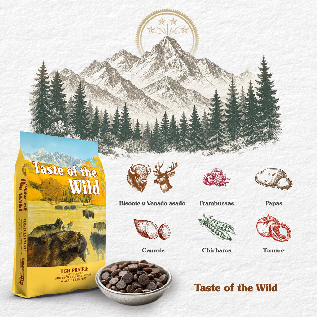 Taste of the Wild High Prairie Adult Dry Dog Food, Roasted Bison, 28lb