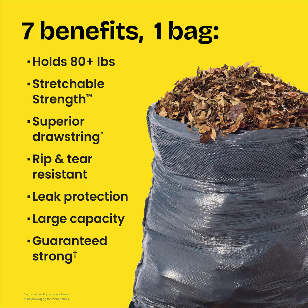 Glad ForceFlex Heavy Duty Trash Bags With Clorox, Mountain Air, 30 Gal, 50 Ct (Package May Vary)