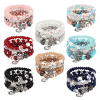 Twinfree Bohemian Bracelets Set for Women, Stackable Boho Stretch Multilayer Colorful Stack Beads Bracelet, Stretchy Beaded Charm Bracelet Ladies 8 Pack