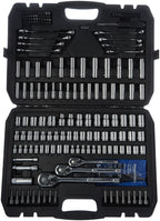 Amazon Basics 201-Piece Mechanic's Socket Tool Set With Case, SAE and Metric Sizes, Chrome-Vanadium Steel, Portable