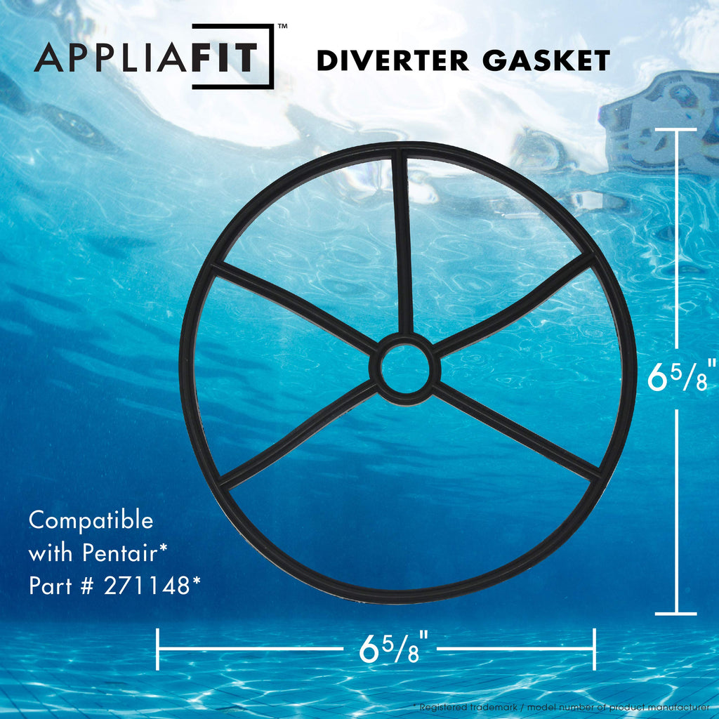AppliaFit 3-Pack Diverter Spider Gasket Compatible with Pentair 271148 for Select Top Mount and Side Mount Multiport Valves (3-Pack)