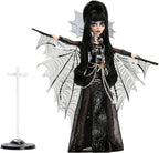 Monster High Doll, Elvira, Mistress of The Dark Collectible in Black Faux Leather Dress with Silvery Batwing Cape and Premium Accessories