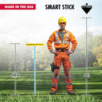 T&T Tools 48-Inch Smart Stick Metal Soil Probe – 3/8" Round Rod - 1 Pack