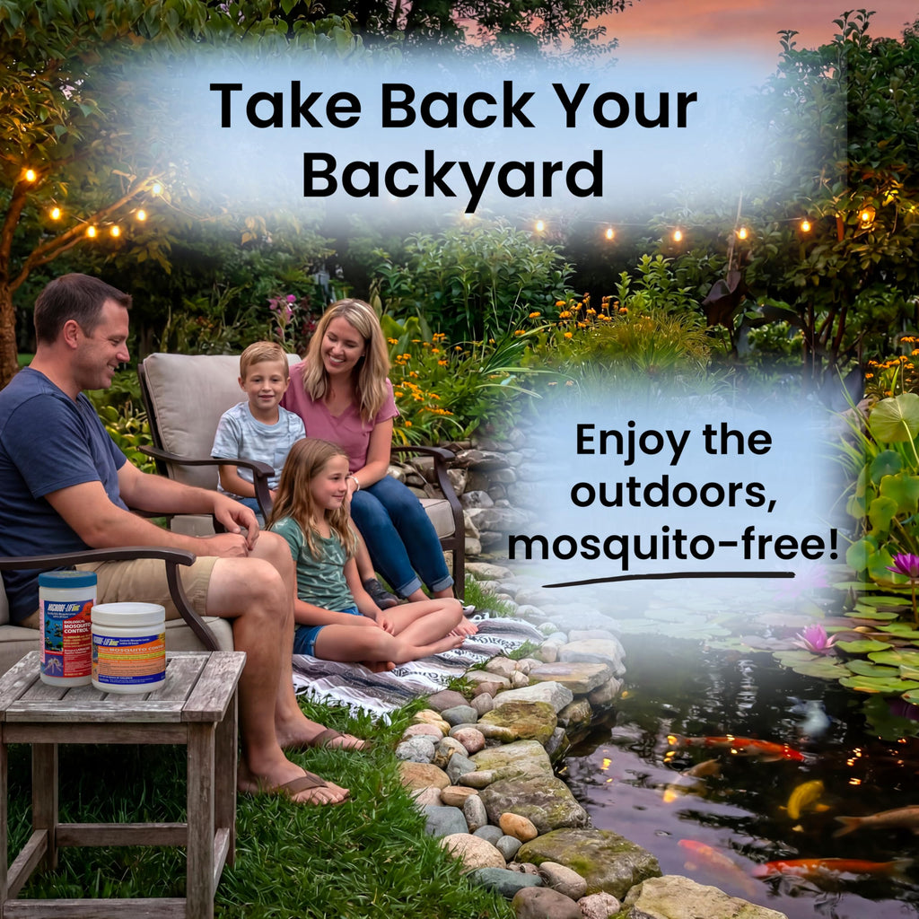 MICROBE-LIFT BMC Biological Mosquito Control, Liquid Treatment for Medium-Sized Decorative Water Gardens Up to 2,000 Gallons, Fountains and Ponds, 6 Fluid Ounces