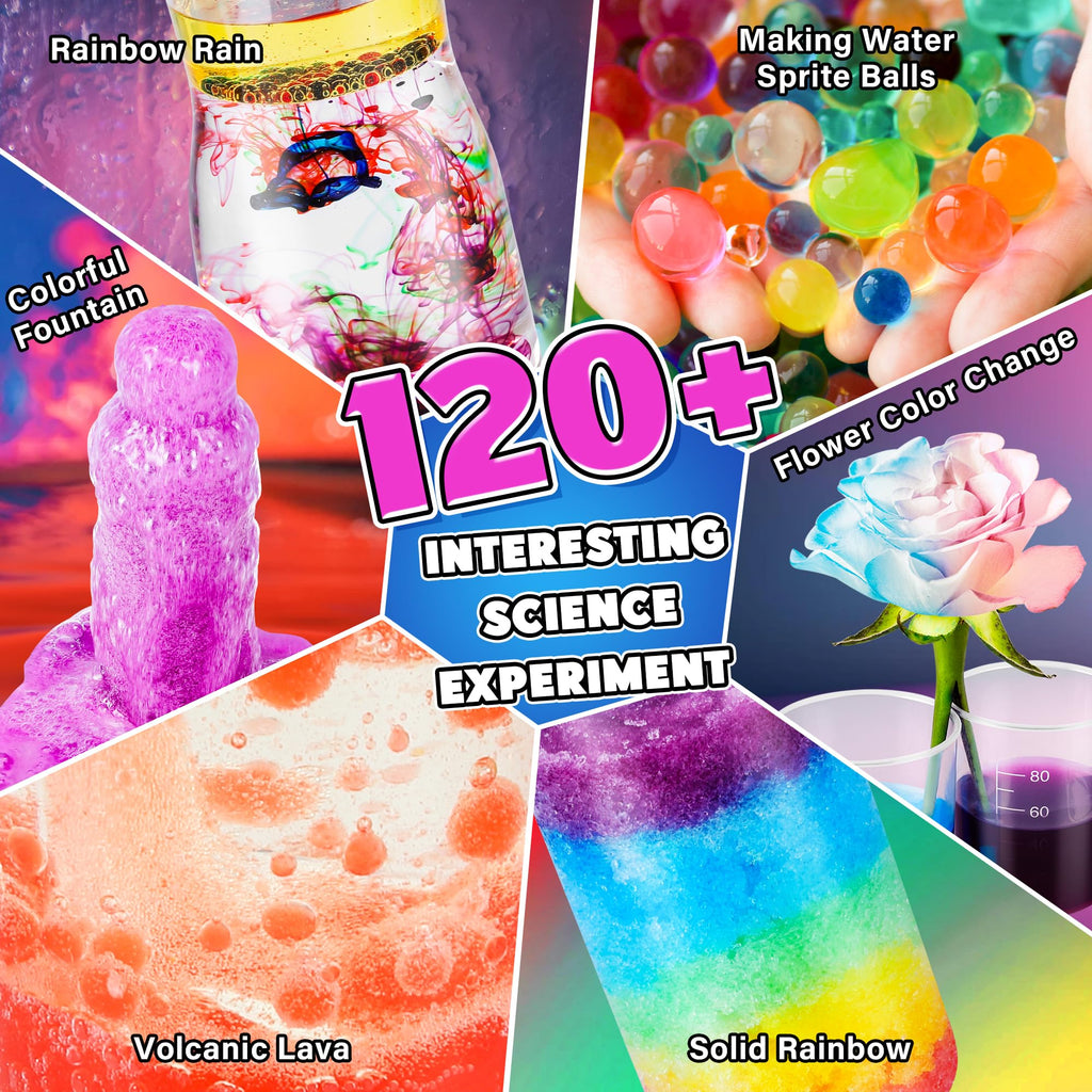 Science Kit for Kids,120 Science Lab Experiments,Scientist Costume Role Play STEM Educational Learning Scientific Tools,Birthday Gifts and Toys for 6 7 8 9 10-12 Years Old Boys Girls Kids