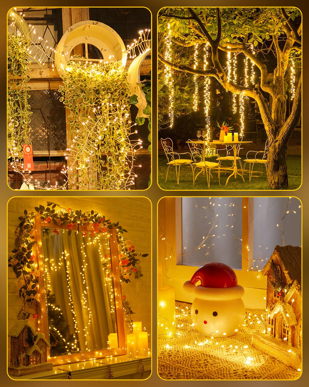 Minetom Fairy Lights Battery Operated, Twinkle String Lights 5ft 60LED