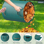 Mokani Reusable Yard Waste Bags, 79 Gallon Lawn and Leaf Bags 3 Packs, Heavy Duty Garden Bags With Reinforced Handles, Camping Yard Recycling Leaf Bag for Leaves