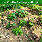 3 Pack Plant Protectors from Animals, 12Pcs 1" Mesh DIY Plant Cages 13.8"x13.8"x12", Metal Garden Animal Barrier with Stakes, Keep Rabbits & Chipmunks Out for Vegetables, Shrubs & New Plants