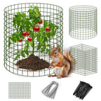 Warmfarm DIY Metal Plant Protectors from Deer, Garden Fencing Animal Barrier Size 11.8 * 15.7 inches, Mesh Plant Cage Chicken Wire Cloche for Plants with Stakes and Nylon Cables
