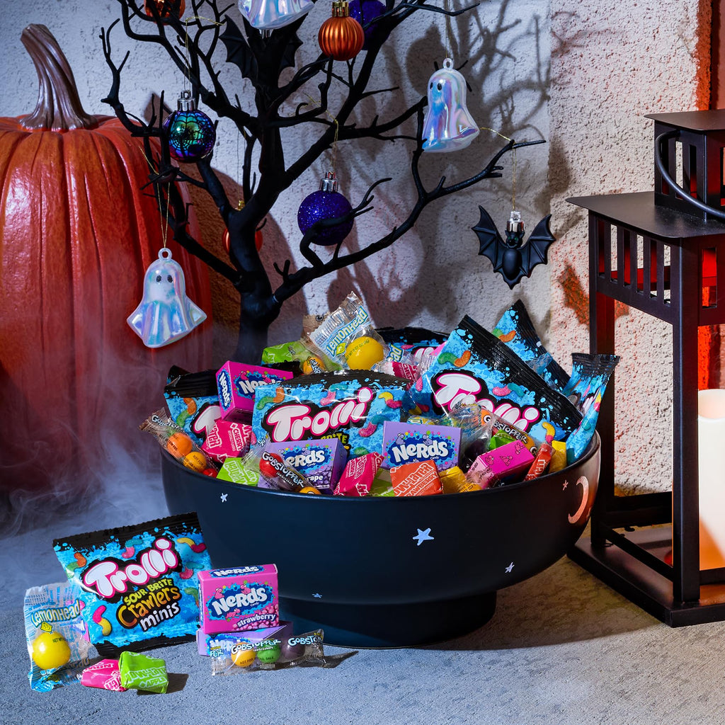 Halloween Candy Classic Fun Trick-or-Treat Assortment with Nerds, Trolli, Now and Later, Lemonhead, Gobstoppers, 260 Pieces, 69.3 Ounces, Variety Bag, 4.88 pounds