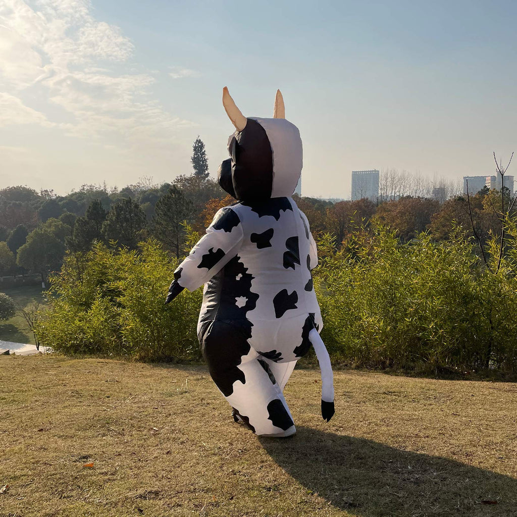 Arokibui Inflatable Cow Costume for Women Funny Blow up Costume for Cosplay Party Festival Halloween Costume Adult Size