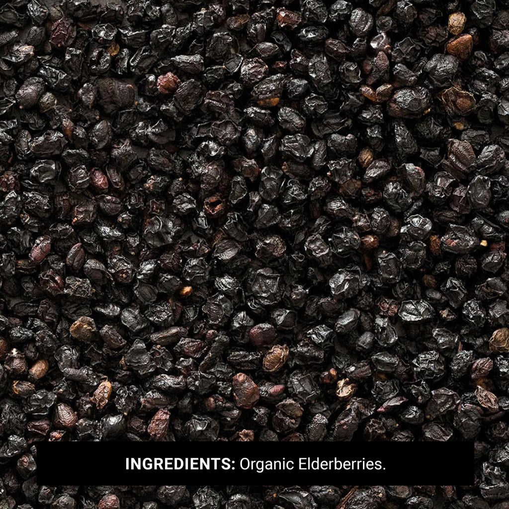 Frontier Co-op Organic Dried Elderberries, European Whole - Non-GMO Elderberry Berries Dried - For Tea, Immune Support - Kosher | 16 Ounce (Pack of 1)