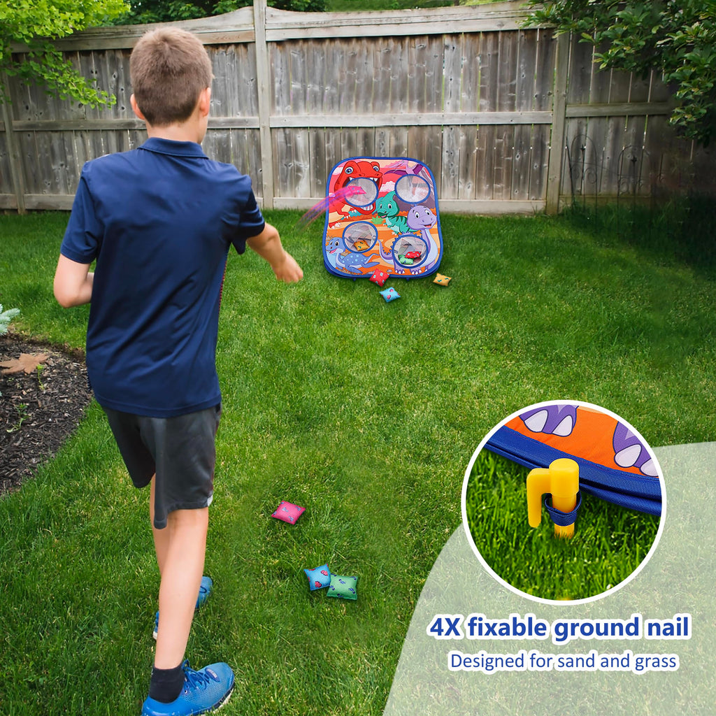 Dinosaur Bean Bag Toss Game Toy Outdoor Toss Game