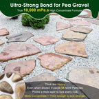 Teexpert 30OZ Rock Glue for Landscaping - Strong Gravel & Stone Adhesive for Walkways, Yards, Patios, and Driveways