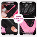 MhIL Workout Gloves for Women ��� Breathable Gym Gloves for Women with Palm Protection and Enhanced Grip ��� Padded Weight Lifting Glove for Womens with Wrist Wraps Support Weightlifting Exercise Cycling