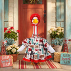Abbylike Farmhouse Porch Goose Outfit 23 Inch Country style Porch Geese Clothes Costume with Hat for Cement or Plastic Duck Lawn Yard Patio Outdoor Summer Decoration