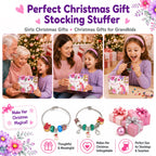 COO&KOO Charm Bracelet Making Kit, A Unicorn Girls Toy that Inspires Creativity and Imagination, Crafts for Girls Ages 8-12 with Jewelry Making Kit Perfect Gifts for 6 7 8 9 10 Girl Self-Expression!