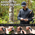 Cascade Mountain Tech Trekking Poles, Shaft Material: Aircraft- grade 6061 Aluminum with Adjustable Locks Expandable to 54" (Set of 2), Cork Grip, Orange, Extended Grip Material: EVA