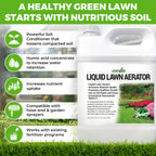 Covington Liquid Lawn Aerator (32oz) – Soil Conditioner & Softener for Lawns & Gardens – Loosens Clay & Compacted Soil for Better Water & Nutrient Absorption – Liquid Aeration Concentrate, Made in USA