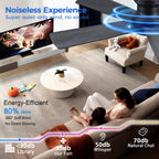 Ayaoty Ceiling Fans with Lights - 48" Black Flush Mount Ceiling Fan Light with 6 Speeds 3CCT Dimmable, Revesible Motor, Low Profile Fan Light for Modern Indoor Bedroom, Kitchen