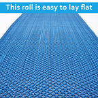 16in x 10Ft Drainage Non Slip Flooring Mats Swimming Pool Bathroom Anti-Fatigue Rubber Matting Heavy Duty Commercial Anti Slip Floor Mats for Garage Restaurant Sauna SPA, 15.7inch x 118inch