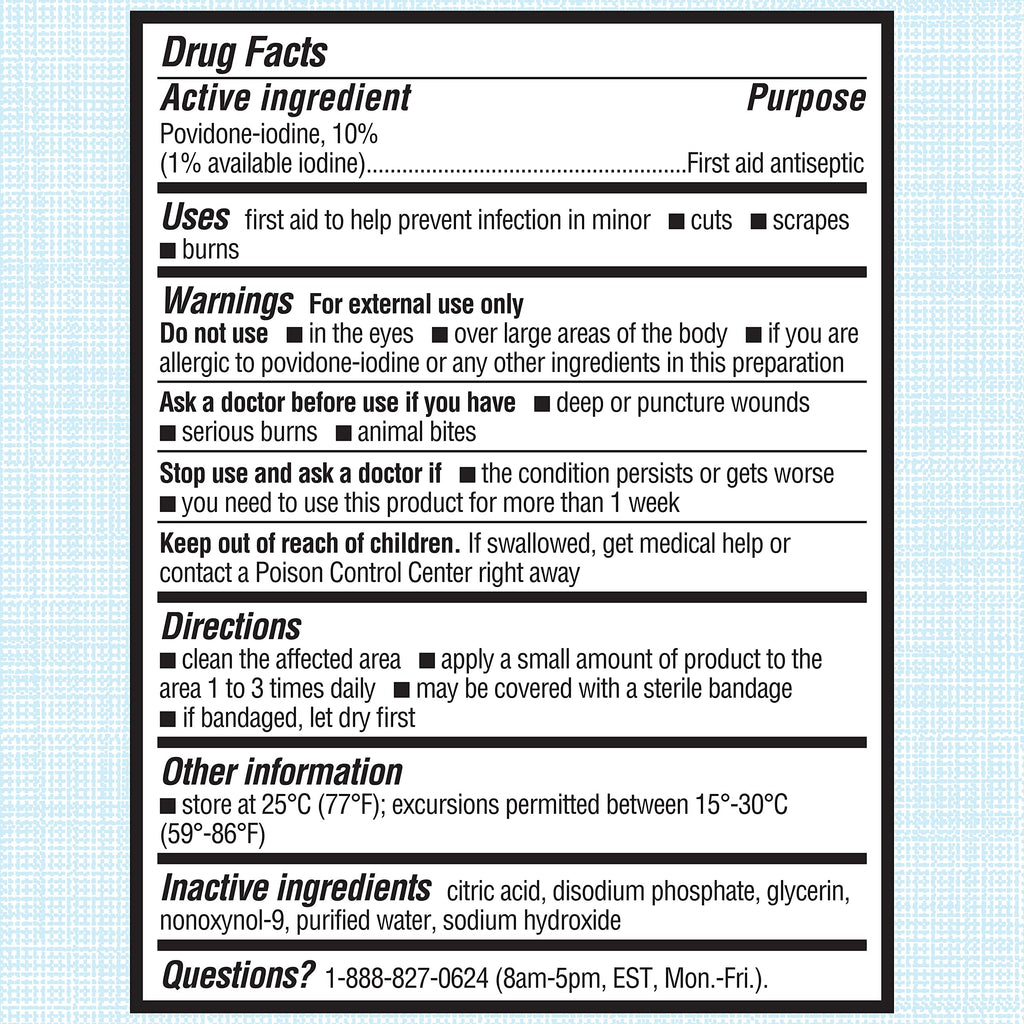 Betadine Antiseptic Povidone Iodine Solution 8 Fl Oz