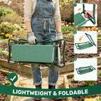 Zelurelle Garden Kneeler and Seat with 2 Tool Pouches for Gardening Work