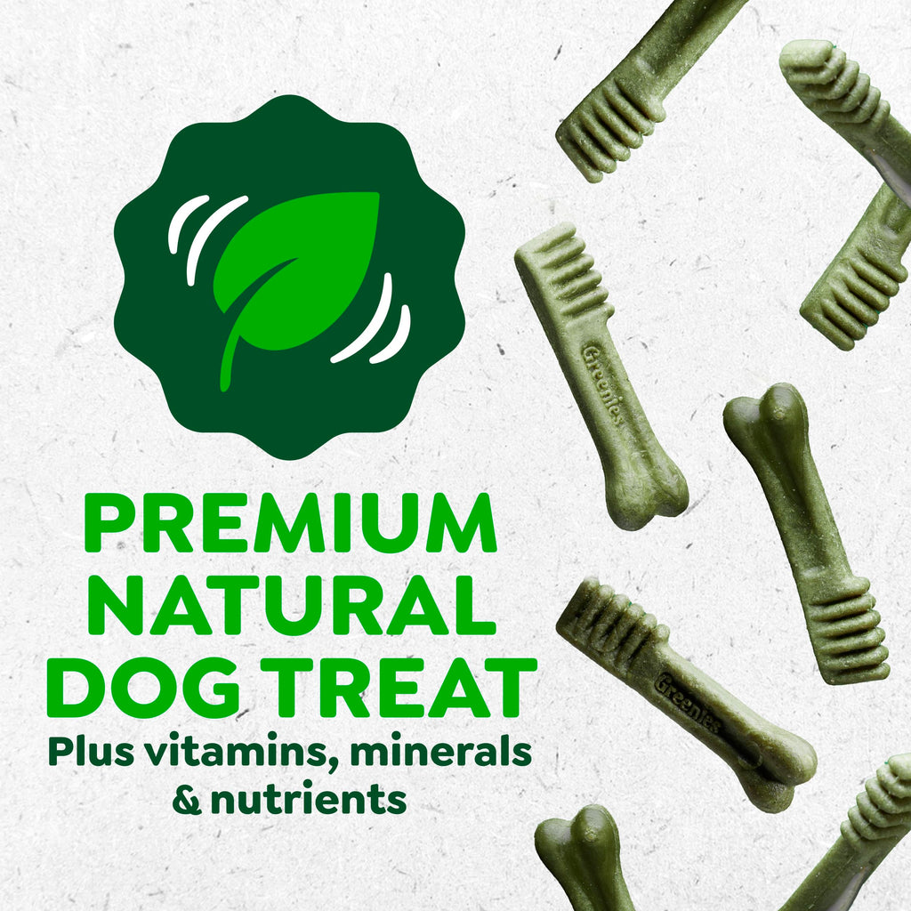 Greenies Teenie Natural Dental Dog Treats, Blueberry Flavor, 43 Count