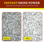 Rock Doctor Granite Polish Spray and Surface,18oz.Can Polish Tile, Marble, Kitchen Countertop, and Natural Stone Surfaces, Streak-Free Shine Pack of 2