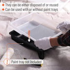 Bates- Paint Tray Liner, 9 Inch, 10 pcs, White Paint Pans Trays, Paint Roller Tray, Roller Tray Liners
