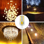 Rayhoo G4 LED Bulb 1.5 Watt AC DC 12V/10-20V Non-dimmable, 24 LED Light Bulb, 6pcs, Warm White