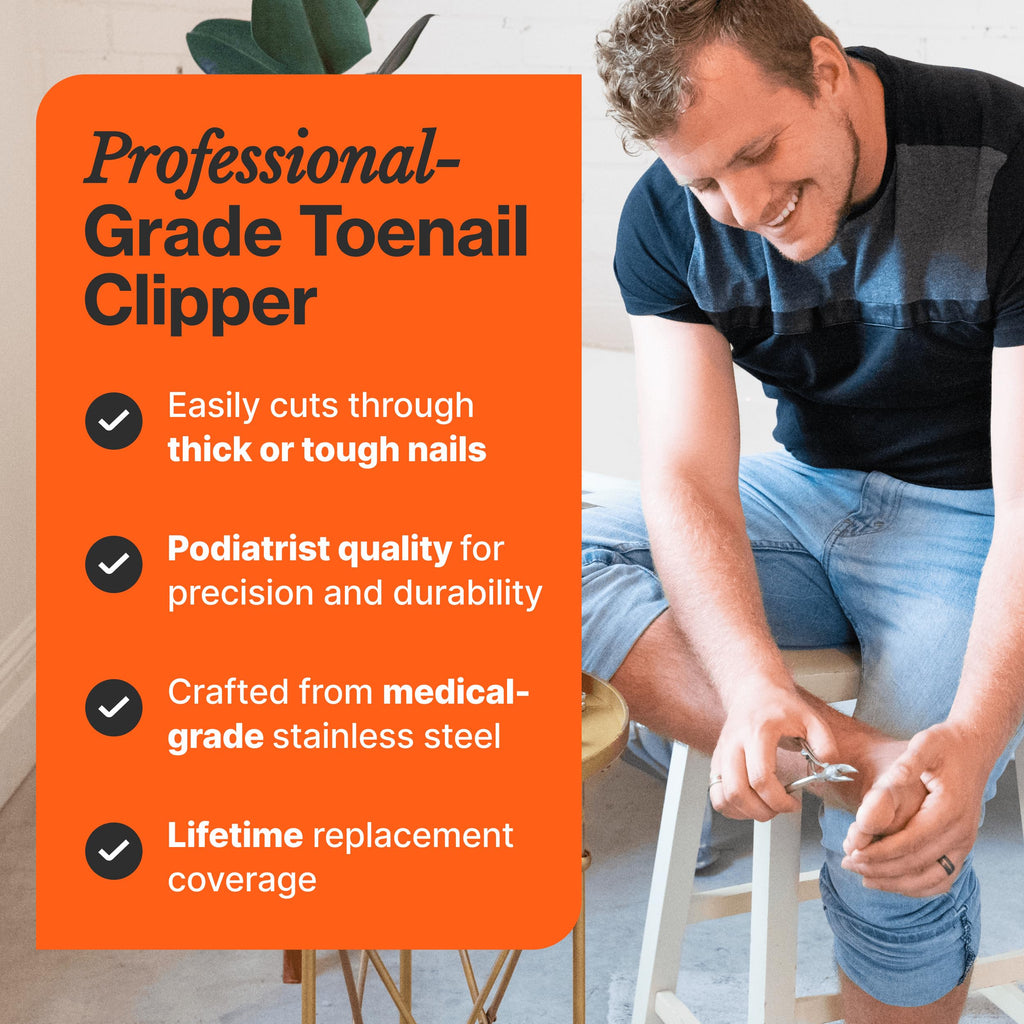 Medical Grade Toenail Clippers Podiatrist's Nippers for Thick and Ingrown Nails