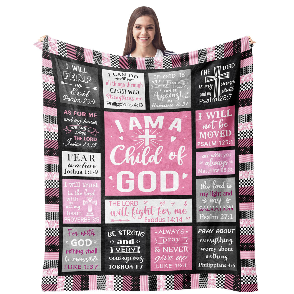 CUJUYO Christian Gifts for Women, Christian Birthday Gifts Blanket 60"x50"