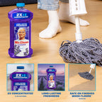 Mr. Clean All Purpose Cleaner,Floor Cleaner for Mopping Home,Bathroom,& Kitchen,Cleaning Liquid for Mop & Bucket,Cleaning Supplies,Multi-Surface Dilutable,Lavender,41oz,(Pack of 4)