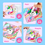 Klever Kits 4PCS Window Art, 2-in-1 Gems and Gels Suncatcher, 2 Ways to Play Diamond and Gels, Arts & Crafts Toys for Boys Girls, Christmas Birthday Gifts for Kids Age 6 and Up