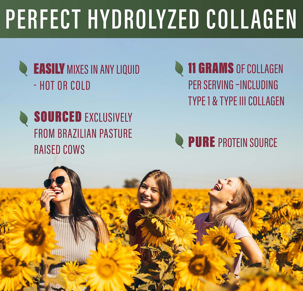 Perfect Supplements – Perfect Hydrolyzed Collagen Powder – 660g – All Natural Collagen - Promotes Healthy Skin – 3 Pack