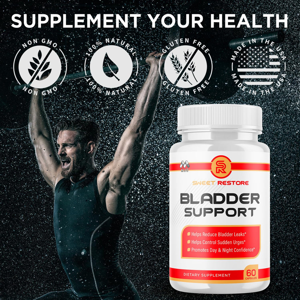 (3 Pack) Sweet Restore Bladder Control Capsules, Official Sweet Restore Bladder Control Pills with All Natural Ingredients, Support Bladder Health, Maximum Strength Vitamins Supplement (180 Capsules)