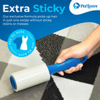 PetLovers Extra Sticky Lint Roller Mega Value Set for Pet Hair Removal, Dog and Cat Lint Remover (4 Pack)