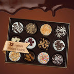 Barnetts Gift Basket, 12 Chocolate Covered Cookies Gourmet Candy Box